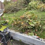 Les petites branches sont broyées sur place